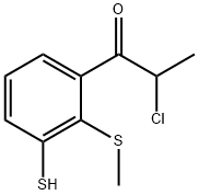 3-(2-Chloropropanoyl)-2-(methylthio)thiophenol 结构式