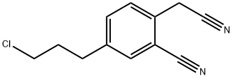 4-(3-Chloropropyl)-2-cyanophenylacetonitrile 结构式