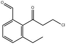 2-(3-Chloropropanoyl)-3-ethylbenzaldehyde 结构式