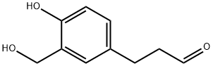 2-(Hydroxymethyl)-4-(3-oxopropyl)phenol 结构式