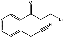 2-(3-Bromopropanoyl)-6-iodophenylacetonitrile 结构式