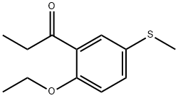 1-(2-Ethoxy-5-(methylthio)phenyl)propan-1-one 结构式