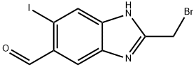 2-Bromomethyl-5-formyl-6-iodo-1H-benzimidazole Struktur