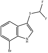 7-Bromo-3-(difluoromethylthio)indole Structure