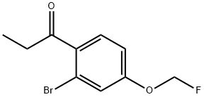 1-(2-Bromo-4-(fluoromethoxy)phenyl)propan-1-one Structure