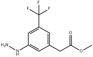 Methyl 3-hydrazinyl-5-(trifluoromethyl)phenylacetate Structure