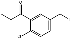 1-(2-Chloro-5-(fluoromethyl)phenyl)propan-1-one Structure