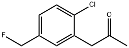 1-(2-Chloro-5-(fluoromethyl)phenyl)propan-2-one Structure