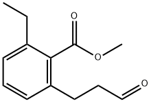 Methyl 2-ethyl-6-(3-oxopropyl)benzoate 结构式