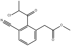 Methyl 2-(2-chloropropanoyl)-3-cyanophenylacetate,1805865-02-4,结构式