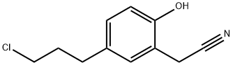 5-(3-Chloropropyl)-2-hydroxyphenylacetonitrile Structure