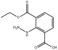 Ethyl 3-carboxy-2-hydrazinylbenzoate,1805876-81-6,结构式