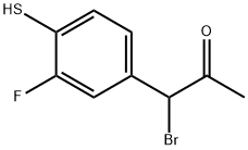 1-Bromo-1-(3-fluoro-4-mercaptophenyl)propan-2-one Structure