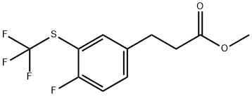 Methyl 3-(4-fluoro-3-(trifluoromethylthio)phenyl)propanoate Structure