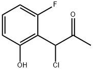 1-Chloro-1-(2-fluoro-6-hydroxyphenyl)propan-2-one Structure