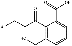 2-(3-Bromopropanoyl)-3-(hydroxymethyl)benzoic acid Structure