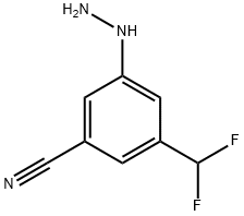 1-(3-Cyano-5-(difluoromethyl)phenyl)hydrazine,1805914-20-8,结构式