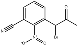 3-(1-Bromo-2-oxopropyl)-2-nitrobenzonitrile 结构式