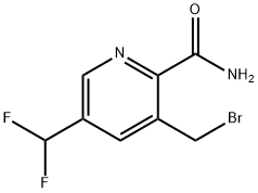 3-(Bromomethyl)-5-(difluoromethyl)pyridine-2-carboxamide|