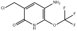 3-Amino-5-(chloromethyl)-6-hydroxy-2-(trifluoromethoxy)pyridine 结构式