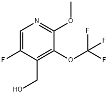 5-Fluoro-2-methoxy-3-(trifluoromethoxy)pyridine-4-methanol 结构式