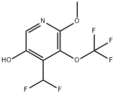4-(Difluoromethyl)-5-hydroxy-2-methoxy-3-(trifluoromethoxy)pyridine Structure