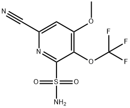 6-Cyano-4-methoxy-3-(trifluoromethoxy)pyridine-2-sulfonamide|