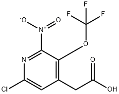 1806098-15-6 6-Chloro-2-nitro-3-(trifluoromethoxy)pyridine-4-acetic acid