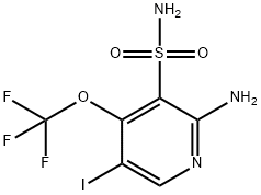 2-Amino-5-iodo-4-(trifluoromethoxy)pyridine-3-sulfonamide Structure