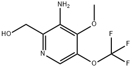 3-Amino-4-methoxy-5-(trifluoromethoxy)pyridine-2-methanol Structure