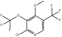 2-Chloro-4-methoxy-3-(trifluoromethoxy)-5-(trifluoromethyl)pyridine 结构式