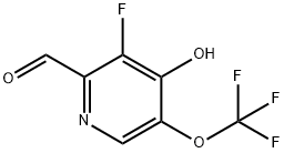 3-Fluoro-4-hydroxy-5-(trifluoromethoxy)pyridine-2-carboxaldehyde,1806141-08-1,结构式