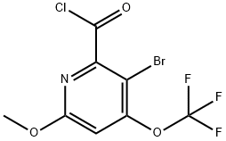 3-Bromo-6-methoxy-4-(trifluoromethoxy)pyridine-2-carbonyl chloride 结构式