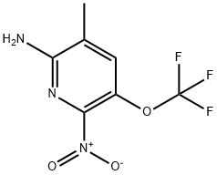 2-Amino-3-methyl-6-nitro-5-(trifluoromethoxy)pyridine 结构式