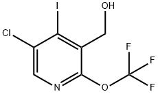 5-Chloro-4-iodo-2-(trifluoromethoxy)pyridine-3-methanol Structure