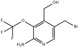 2-Amino-5-(bromomethyl)-3-(trifluoromethoxy)pyridine-4-methanol|