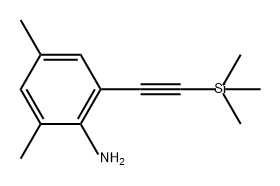Benzenamine, 2,4-dimethyl-6-[2-(trimethylsilyl)ethynyl]- Struktur