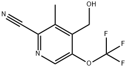 2-Cyano-3-methyl-5-(trifluoromethoxy)pyridine-4-methanol 结构式