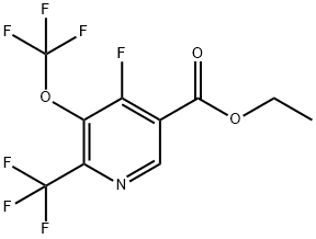 1806262-84-9 Ethyl 4-fluoro-3-(trifluoromethoxy)-2-(trifluoromethyl)pyridine-5-carboxylate