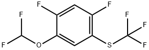 1,5-Difluoro-2-difluoromethoxy-4-(trifluoromethylthio)benzene Structure