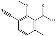 Benzoic acid, 3-cyano-2-methoxy-6-methyl- Struktur