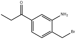 1-(3-Amino-4-(bromomethyl)phenyl)propan-1-one Structure