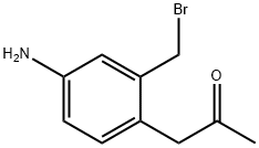 1-(4-Amino-2-(bromomethyl)phenyl)propan-2-one Structure