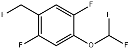 1,4-Difluoro-2-difluoromethoxy-5-(fluoromethyl)benzene Structure