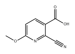 2-氰基-6-甲氧基烟酸,1806309-01-2,结构式