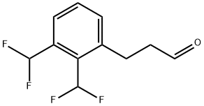 (2,3-Bis(difluoromethyl)phenyl)propanal Structure