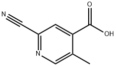 2-氰基-5-甲基异烟酸, 1806328-54-0, 结构式