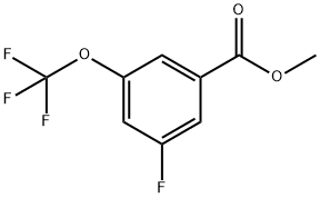 3-氟-5-(三氟甲氧基)苯甲酸甲酯 结构式