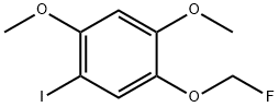 1,5-Dimethoxy-2-iodo-4-(fluoromethoxy)benzene Struktur