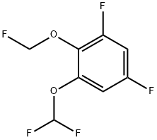 1,5-Difluoro-3-difluoromethoxy-2-(fluoromethoxy)benzene Struktur